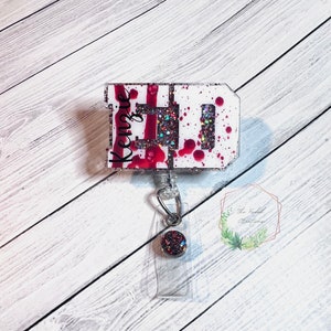 ED | Emergency Room | Nurse Tag | Medical Tag | Glitter | Badge Reel | ED Nurse | Trauma | Retractable Badge | Nurse Badge Reel | Hospital