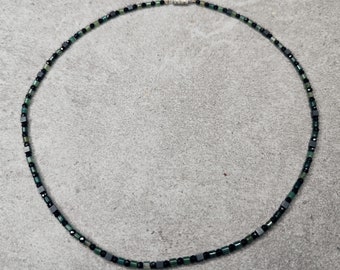 Cool men's necklace with agate
