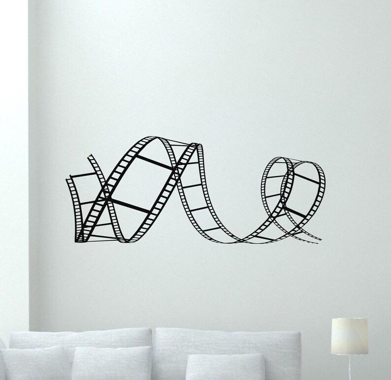 Theater Wall Decal Film Strip Vinyl Sticker Movie Tape Sticker Etsy