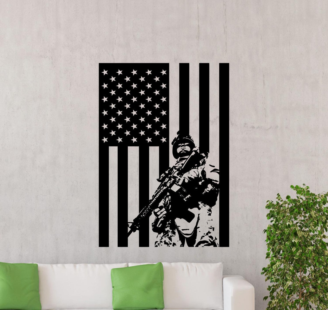 Soldier Wall Decal Army Vinyl Sticker Special Forces Military | Etsy