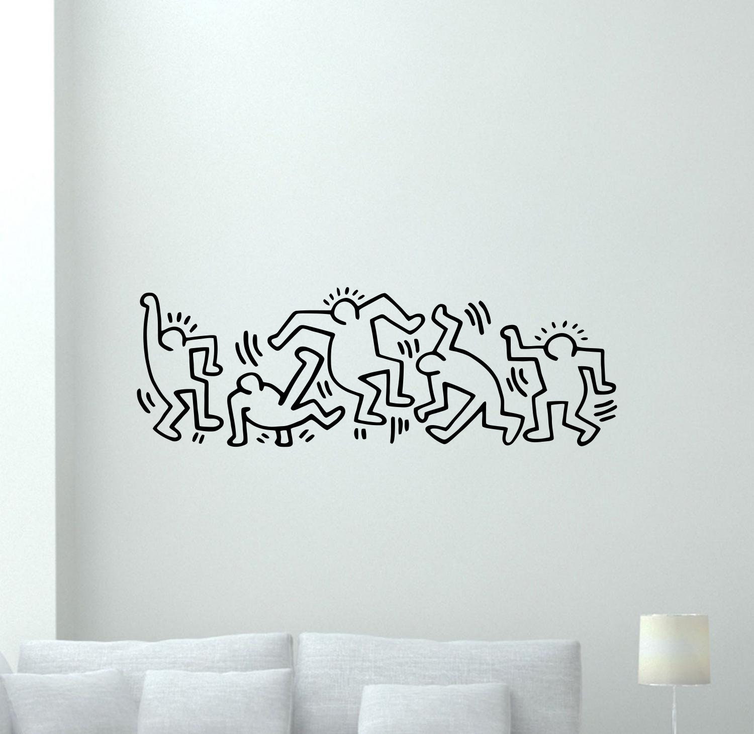 Keith Haring Wall Decal Vinyl Sticker Keith Haring Wall Decor Etsy
