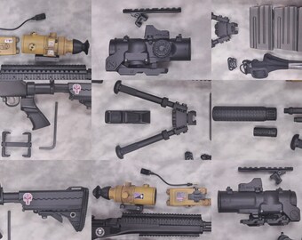 1:3スケールミニチュアモデルキット M14 スナイパーライフル カスタム