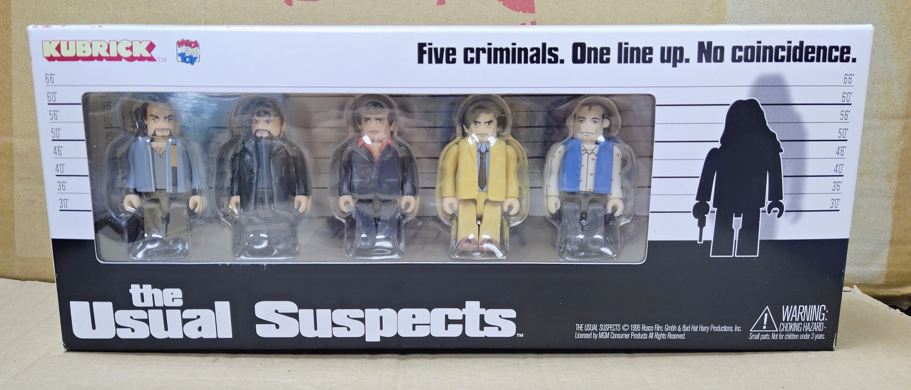 Kubrick the Usual Suspects 6 Figures Full Set Free Ems Ship to