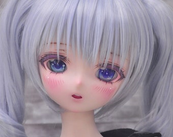 imomo doll customize head and eyes and wig and tongue semi white skin color fit volks mdd ooak free ems worldwide