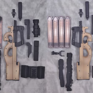 1:3 scale miniature model kit fn p90 full set black tan color fit volks dollfie dream dd smart doll sd16 free ems worldwide