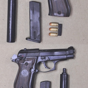 Kit modello in miniatura in scala 1:3 pistola Beretta M84FS Cheetah Silenziatore Nero Colorfit Volks DD MDD Smart Doll SD16 EMS gratuito in tutto il mondo