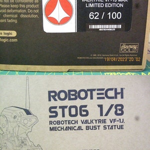 Robotech Pvc Macross Robotech Vf1j Max Maximilian Jenius Mechanical Bust 1/8 Figure ...