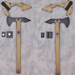 1:3 scale miniature model kit tactical ax coyote brown black color and holder fit volks dd sd 60cm bjd smart doll free ems worldwide