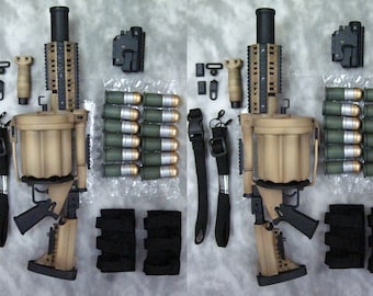 Kit de modelo en miniatura a escala 1:3 de lanzagranadas MGL con culata retráctil, color tostado, versión DD MDD Smart Doll SD 16, envío gratuito a todo el mundo.
