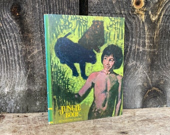 1960s Jungle Book -- Vintage Jungle Book -- Classic Childrens Book -- Classic Kids Book -- Jungle Book -- Vintage Childrens Book