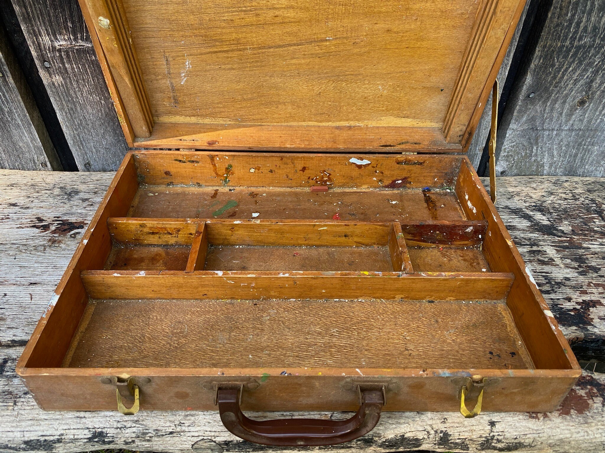 Art Box Wood Art Box Wooden Art Box Wooden Art Etsy