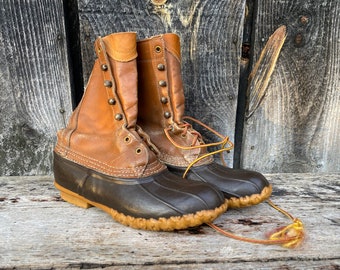 Vintage LL Bean Boots — Made in USA Bean Boots — Vintage Bean Boots — LL Bean Vintage Boots — Vintage Ll Bean — 1960s Bean Boots -- Mens