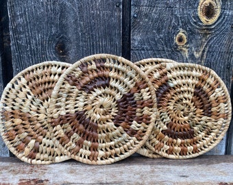 Rattan Trivets -- Rattan Chargers -- Rattan Placemats -- Plate Chargers -- Boho Dinnerware -- Boho Placemats -- Boho Diningware -- Trivets