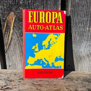 Europa Auto Atlas — Oldtimer Atlas — Oldtimerkaart — Europa Autokaart — Vintage Atlas — Autoatlas — Kaarten van Europa — Oldtimerkaarten