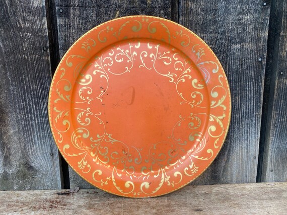 Large round 2024 decorative tray