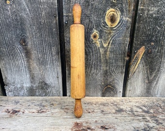 Antique Rolling Pin — Wooden Rolling Pin — Wood Rolling Pin — Rolling Pin Wood — Antique Baking Supplies —