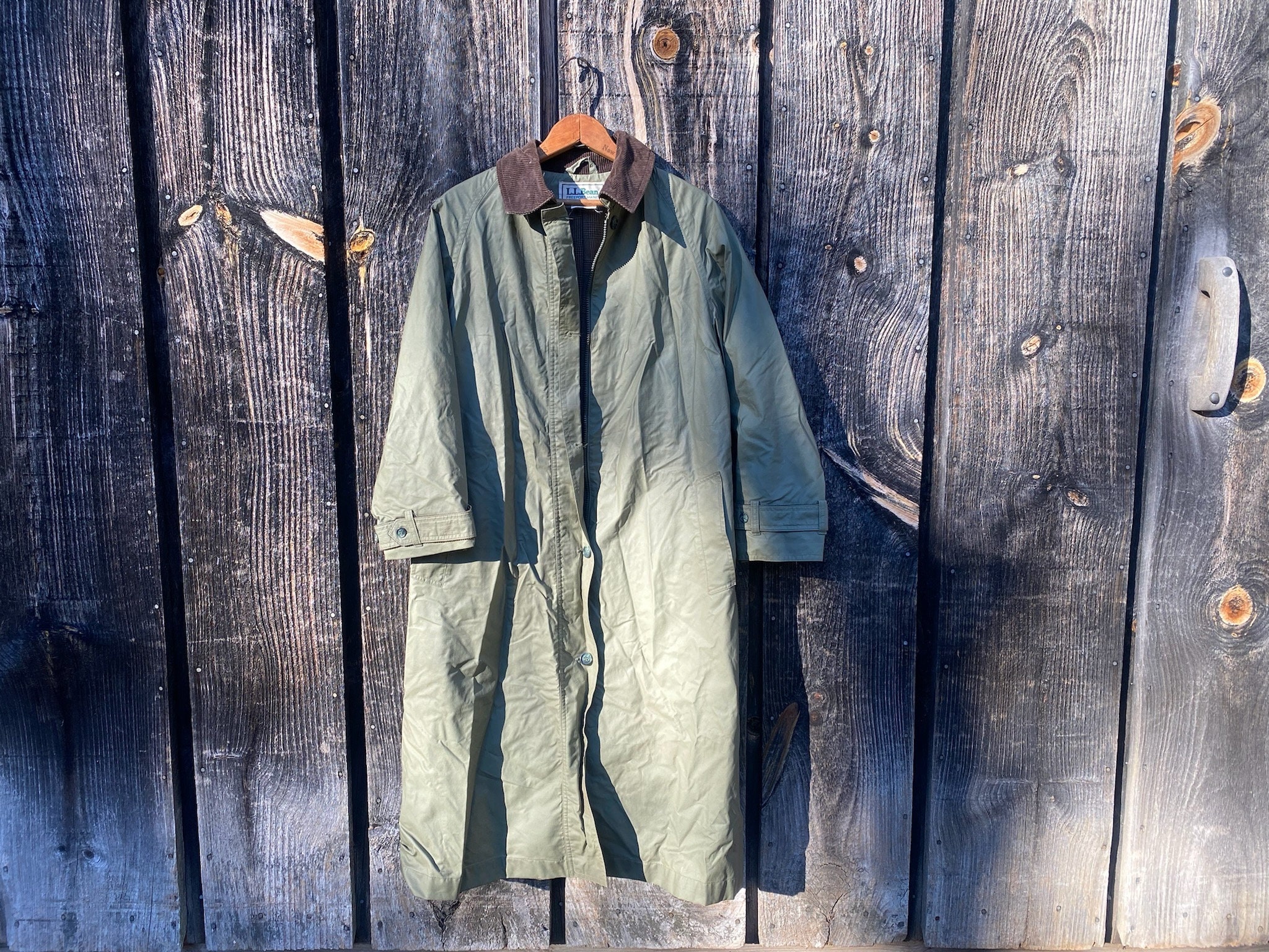 Vintage LL Bean Rain Coat Vintage LL Bean Trench Coat Vintage LL