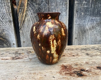 Vintage Ceramic Vase -- Ceramic Vase -- Vintage Vase -- Ceramic Vintage Vase -- Brown Vase -- Vintage Pottery -- Pottery Vase -- Mid Century