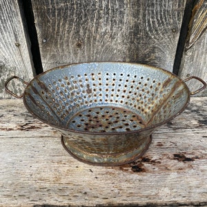 Antique Strainer Vintage Strainer Fruit Strainer Vintage Metal Strainer Vintage Kitchen Decor Metal Strainer Vintage Colander image 6