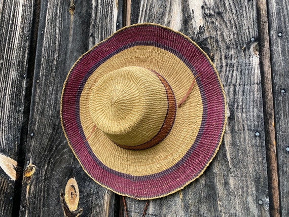 Vintage Straw Hat -- Vintage Boho Hat -- Vintage … - image 1