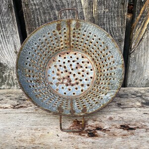 Antique Strainer Vintage Strainer Fruit Strainer Vintage Metal Strainer Vintage Kitchen Decor Metal Strainer Vintage Colander image 5