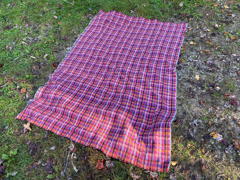 Wool Blanket Vintage Wool Blanket Tartan Wool Blanket Plaid Wool Blanket Winter Blanket Vintage Plaid Blanket Plaid Blanket image 4