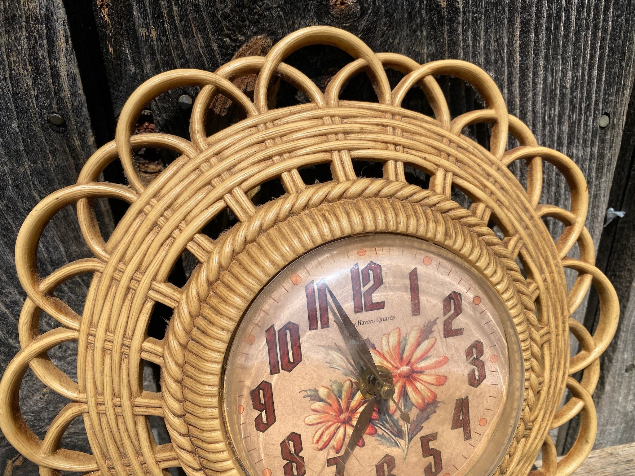 Vintage 1960s Clock 1960s Plastic Clock Vintage Clock Etsy