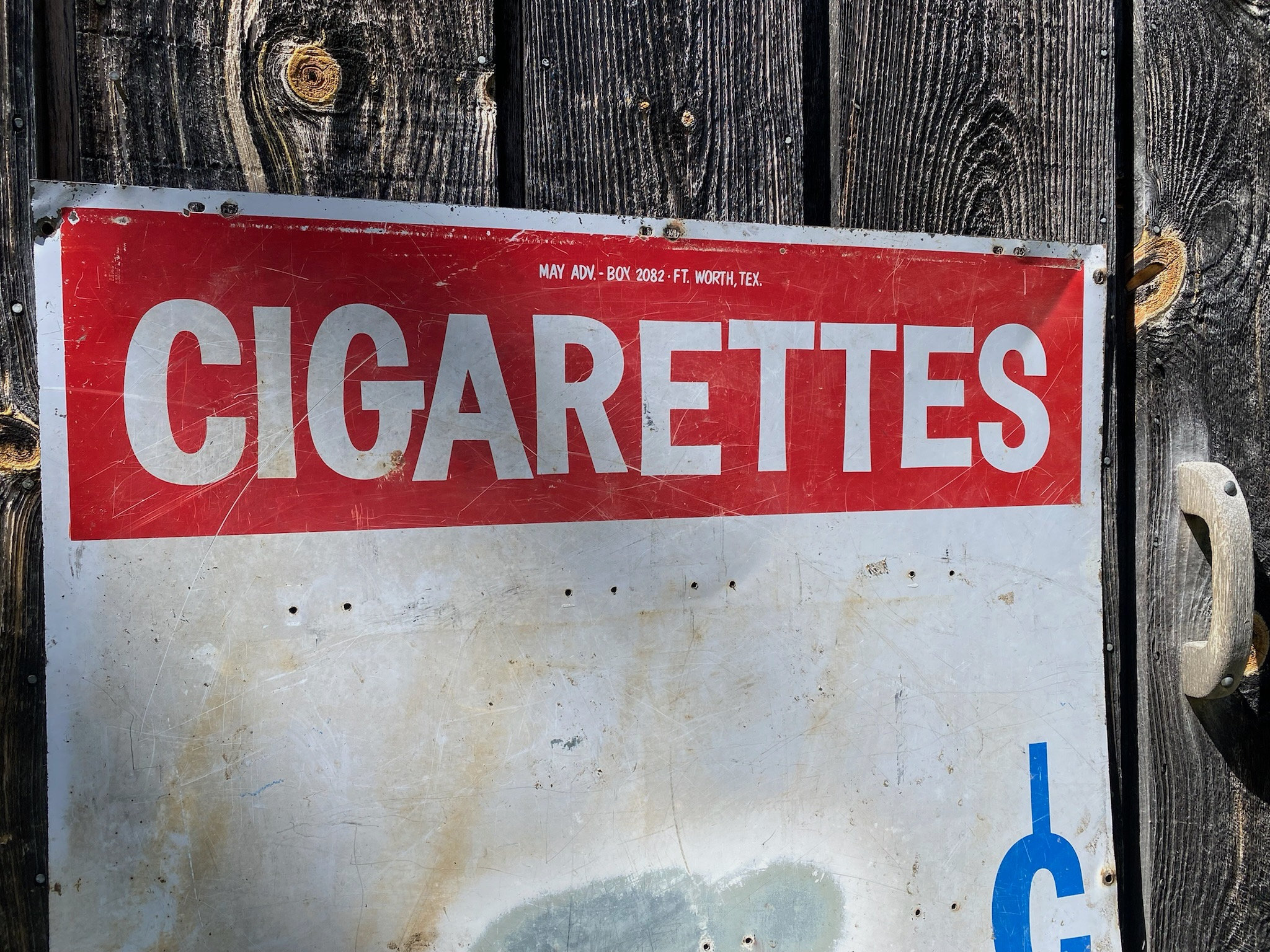 metal cigarette signs Large Metal Tobacco Sign -- Large Metal Sign -- Cigarette Metal Sign -  Large Cigarette Metal Sign - Vintage Advertisement - Texas Metal Sign