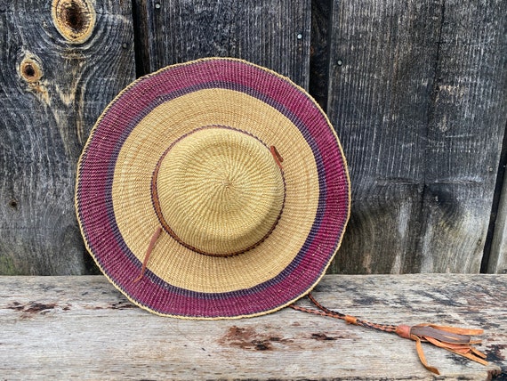 Vintage Straw Hat -- Vintage Boho Hat -- Vintage … - image 5