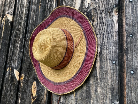 Vintage Straw Hat -- Vintage Boho Hat -- Vintage … - image 2