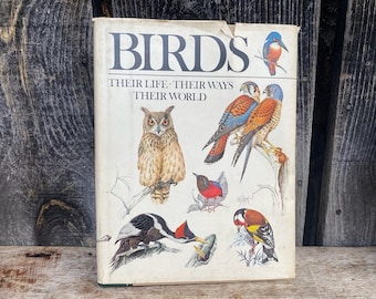 Birds Book -- Vintage Birds Book -- Vintage Bird Book -- Large Birds Book -- Readers Digest Birds Book -- 1970s Bird Book -- Book on Birds