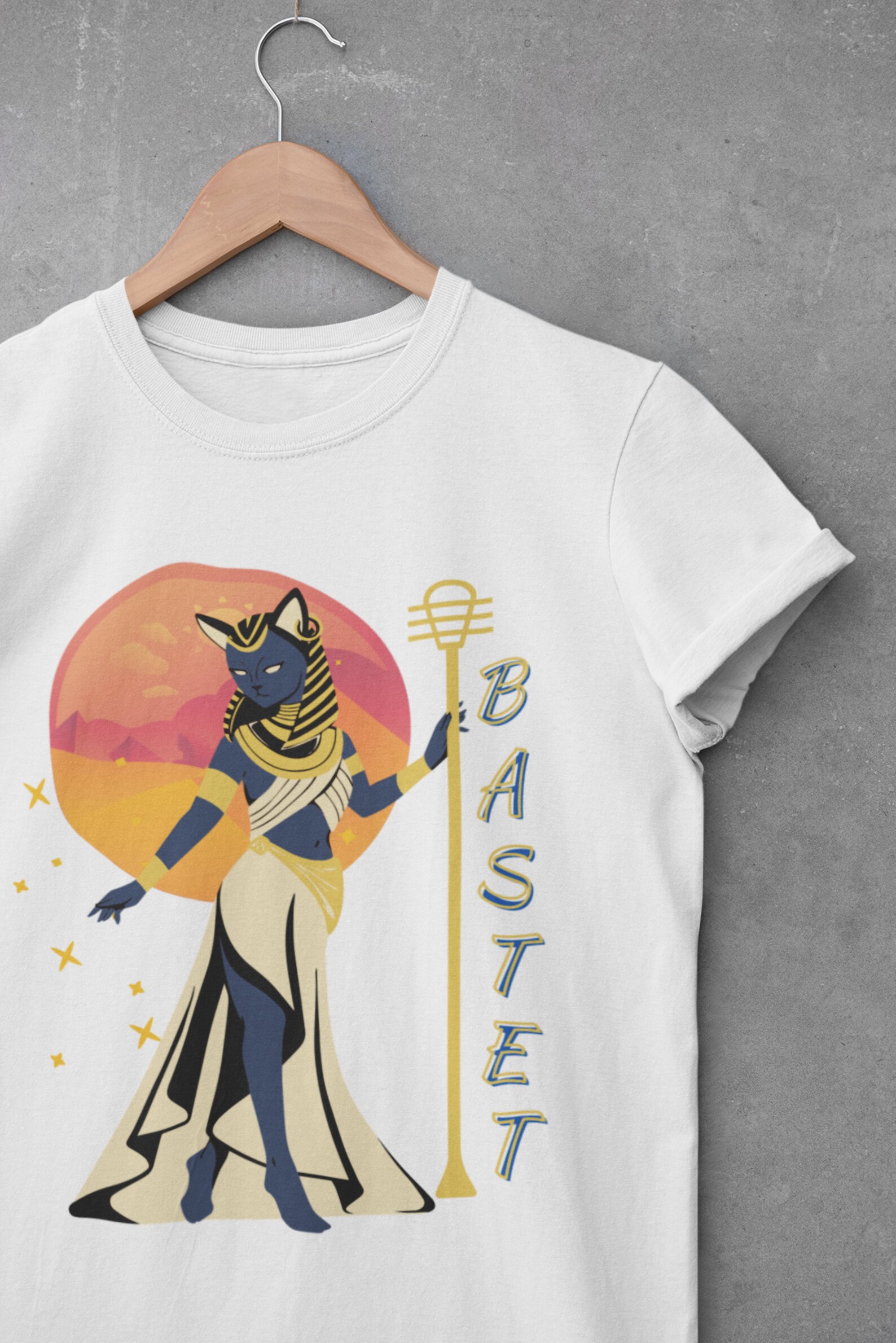 Bastet ShortSleeve Unisex TShirt/ Egyptian Goddess/ Gods and Etsy