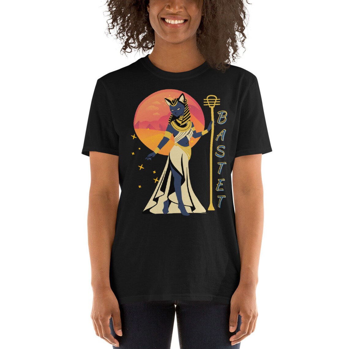 Bastet ShortSleeve Unisex TShirt/ Egyptian Goddess/ Gods and Etsy
