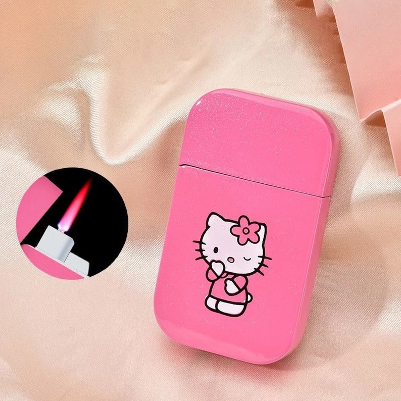 Hello Kitty Lighter Pink Flame Cute Lighter Kawaii Hello Etsy New Zealand