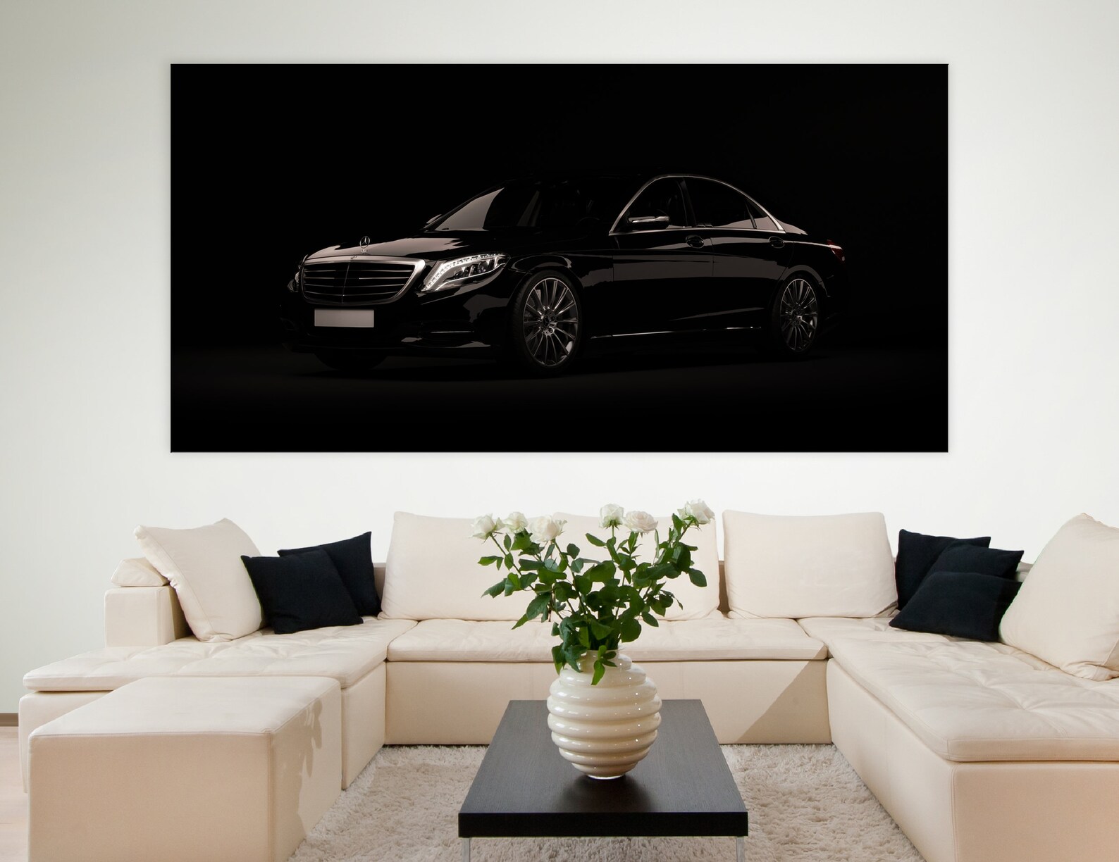 Mercedes Benz Canvas Art Mercedes Poster Mercedes SClass Etsy