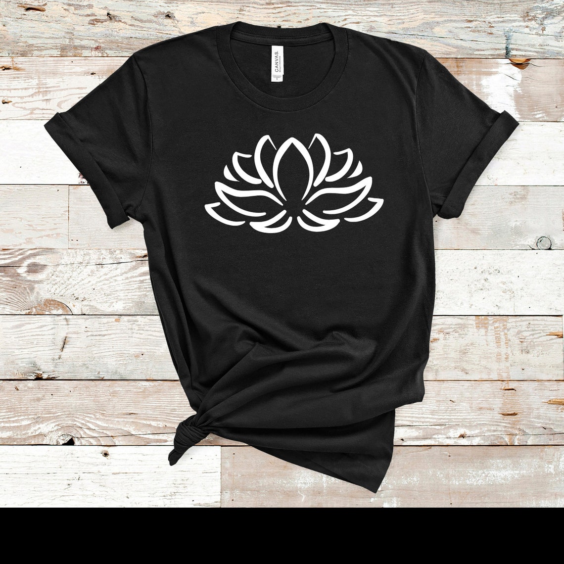 Lotus Flower Shirt Lotus T-shirt Cute Summer T-shirt | Etsy