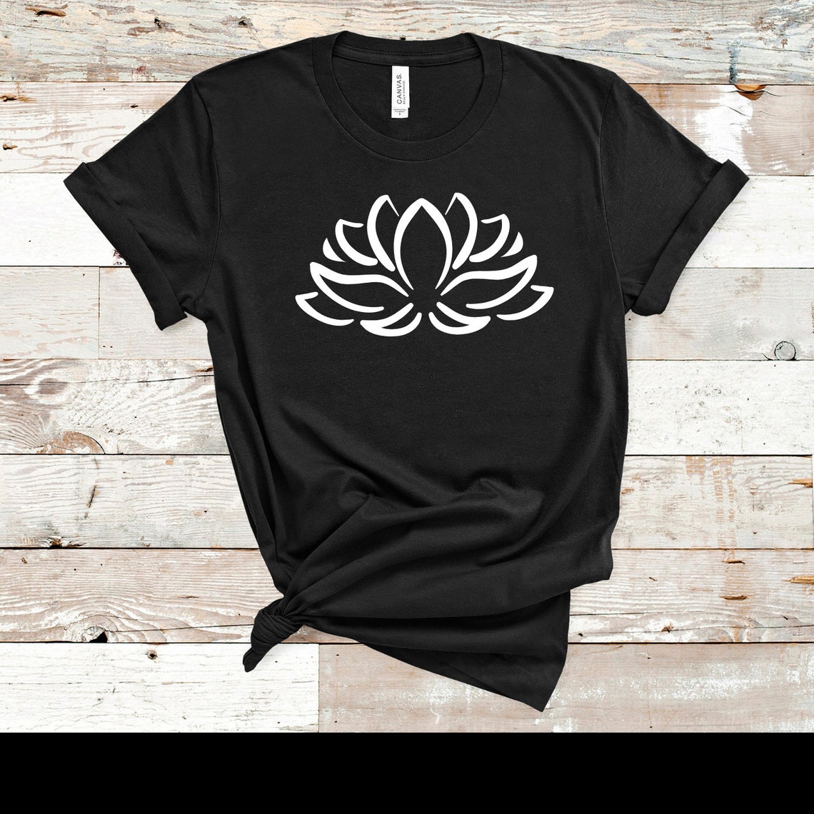 Lotus Flower Shirt Lotus Tshirt Cute Summer Tshirt Etsy