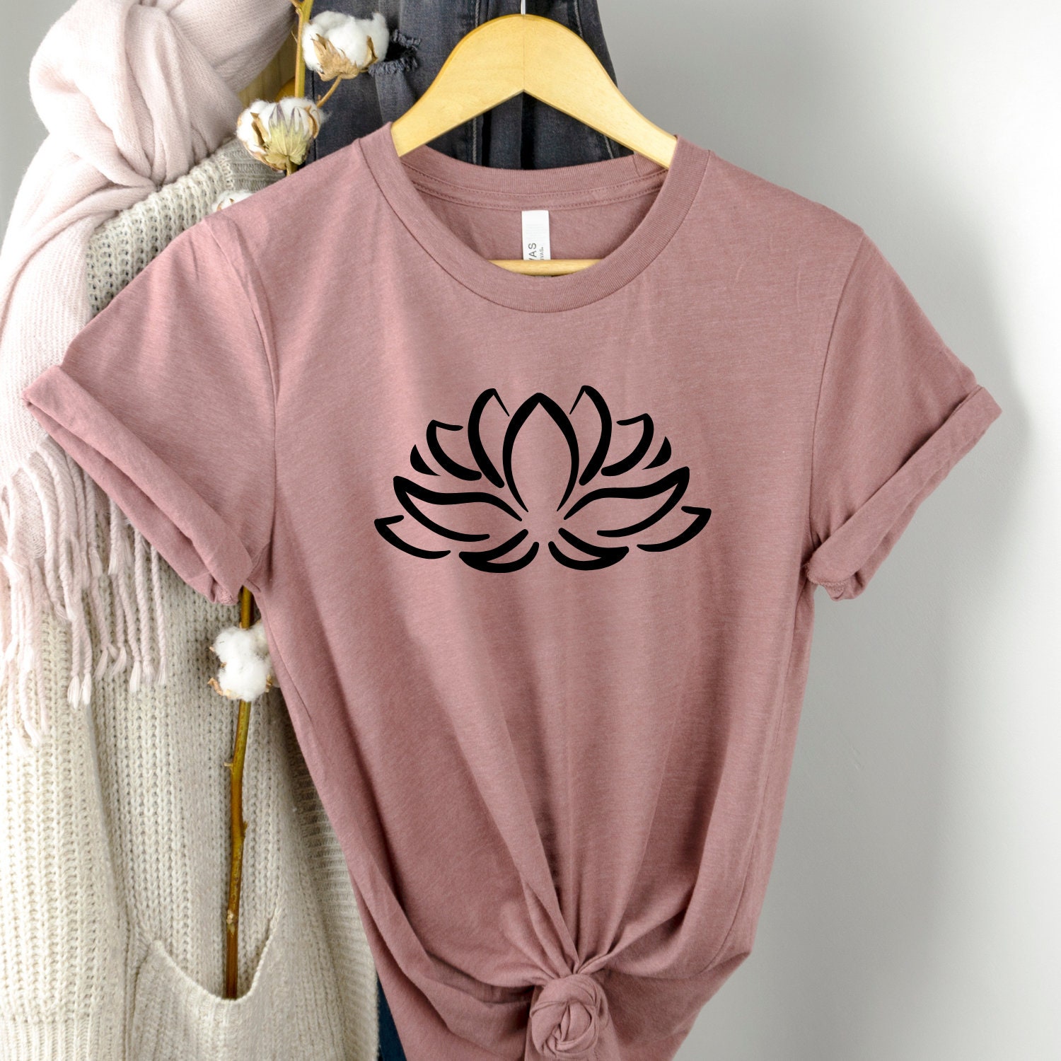 Lotus Flower Shirt, Lotus Tshirt, Cute Summer Tshirt, Mandala Shirt