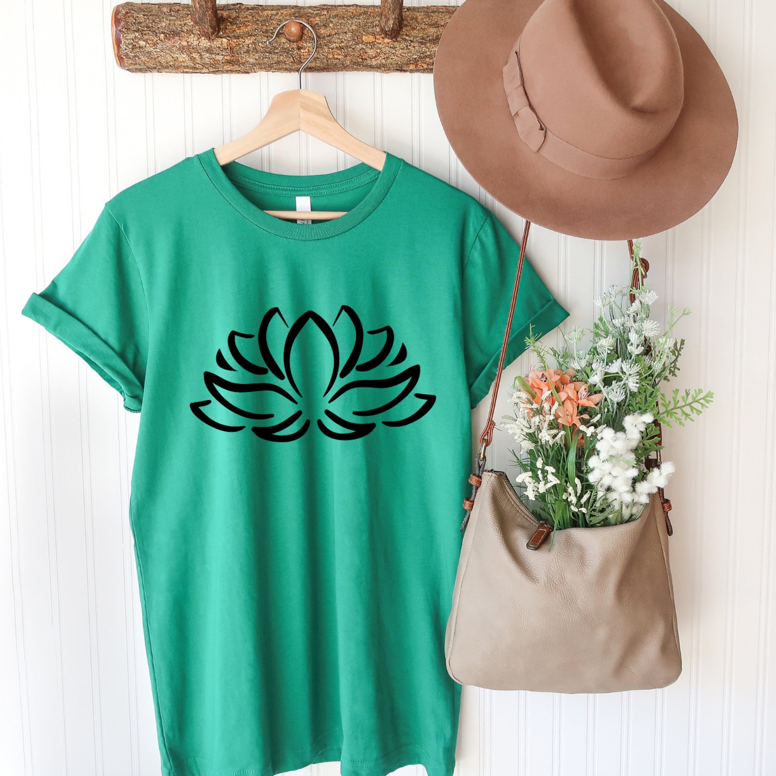 Lotus Flower Shirt, Lotus T-shirt, Cute Summer T-shirt, Mandala Shirt ...