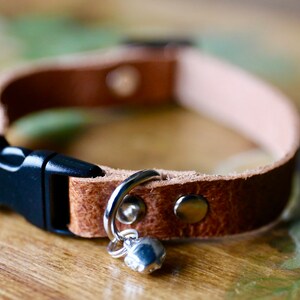 Collier De Chat En Cuir Vert Foret Collier De Chat Etsy