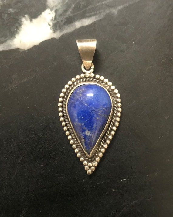Lapis Lazuli Antique Style Pendant