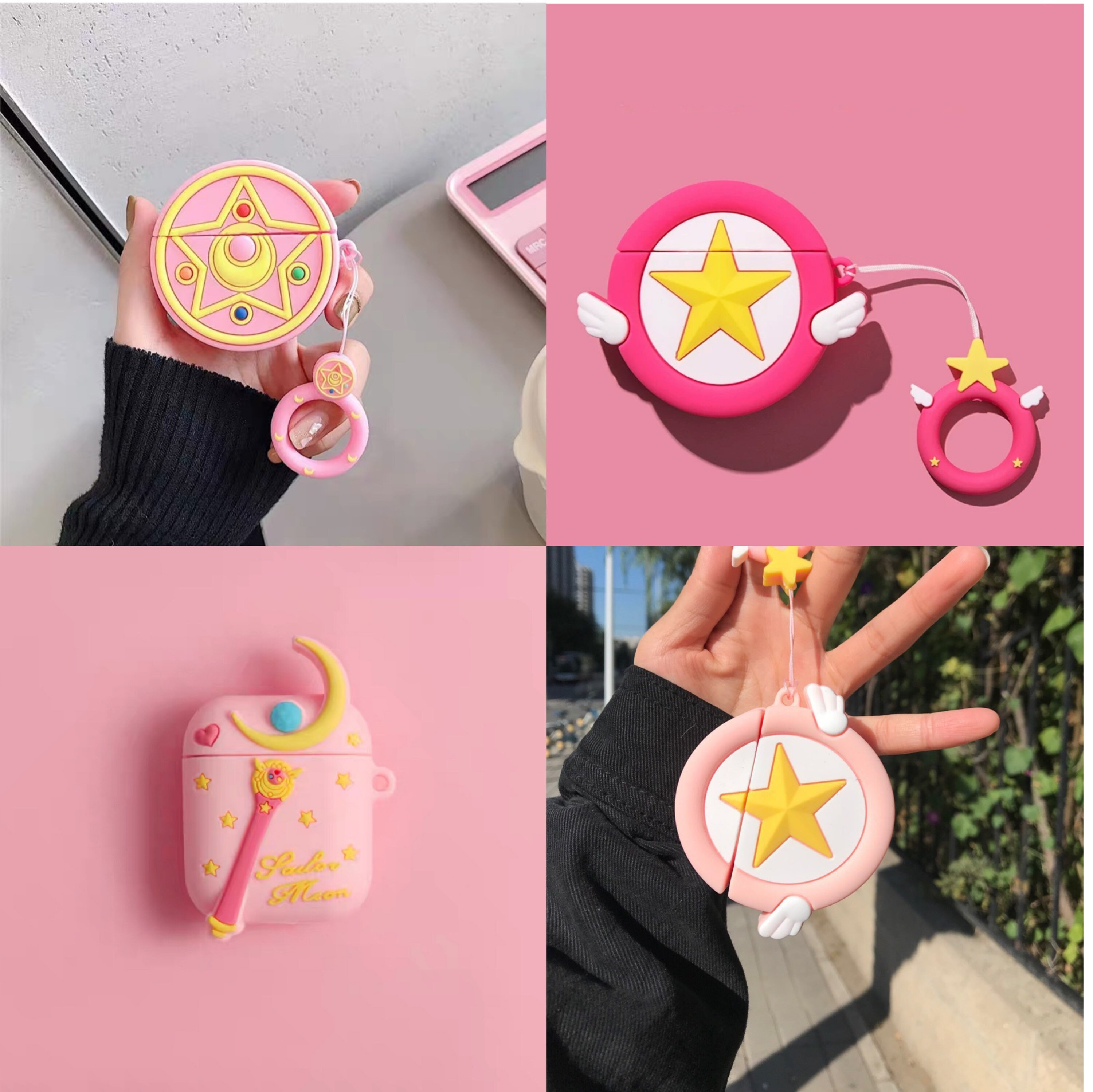 Sailor Moon Brooch Case AirPods 1/2 Kawaii AirPods 3D Case Etsy