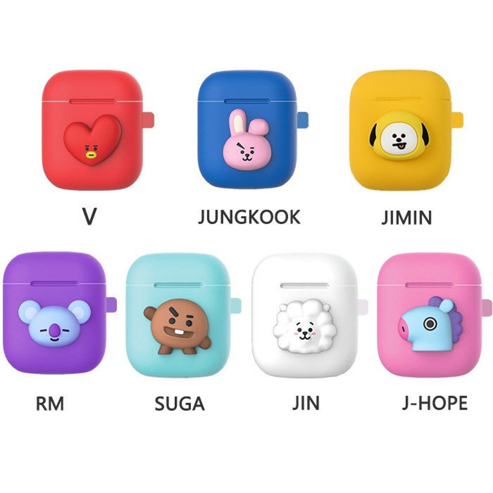 BT21 AirPods Case BTS AirPods CaseBTS BT21 AirPods pro Etsy