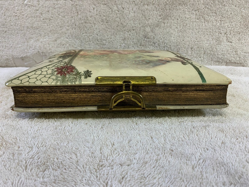 Antique Victorian Celluloid Cover Photo Album Etsy