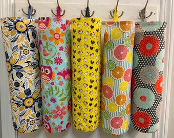Grocery Bag Holder,Plastic Bag Holder,Plastic Bag Organizer, Plastic Bag Dispenser, Kitchen Bag Storage, Housewarming Gift, Stocking Stuffer
