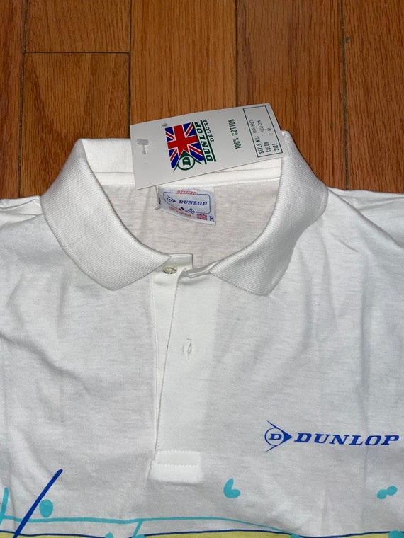 VTG Vintage Men’s 90’s Dunlop Polo Shirt M NWT - image 4