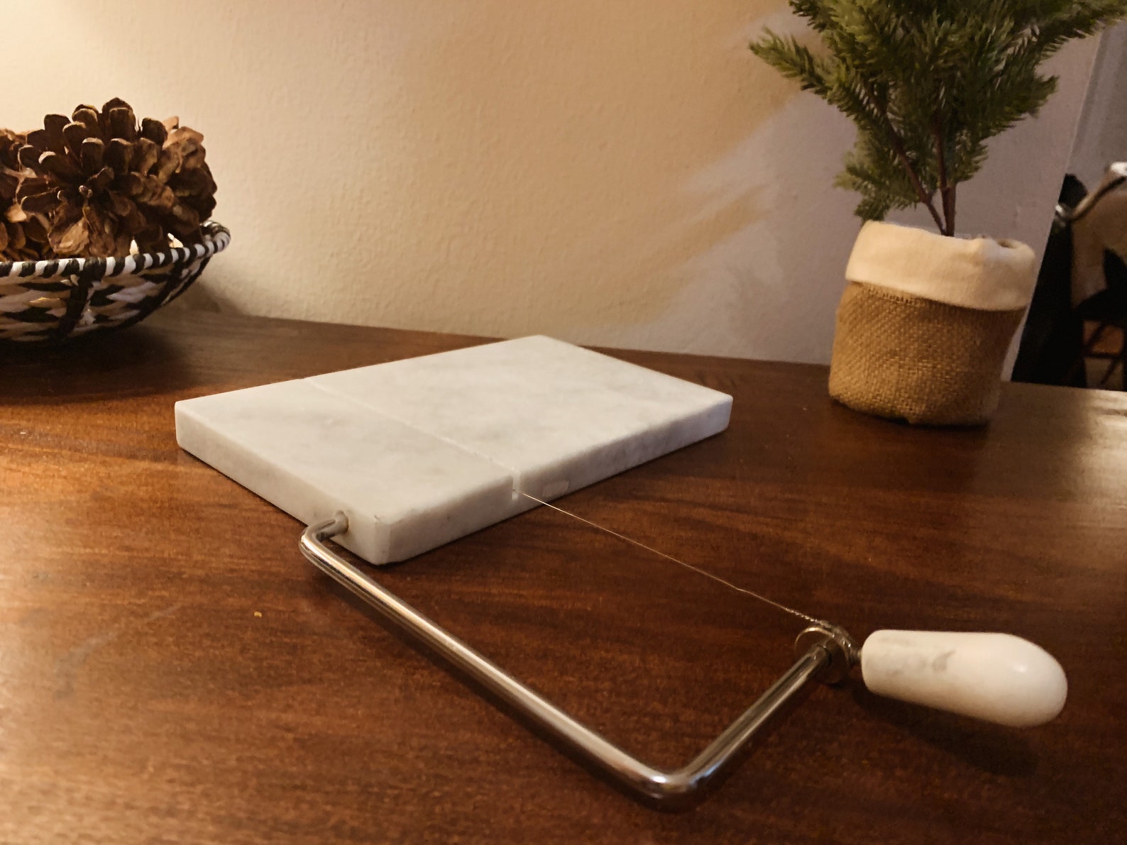 Vintage Carrera Marble Gourmet Wire Cheese Slicer with Extra Etsy