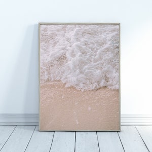 Beach Photo Print A4 A3 Text Trend Home Poster Trend Adventure Travel Ocean Sand Sea image 2