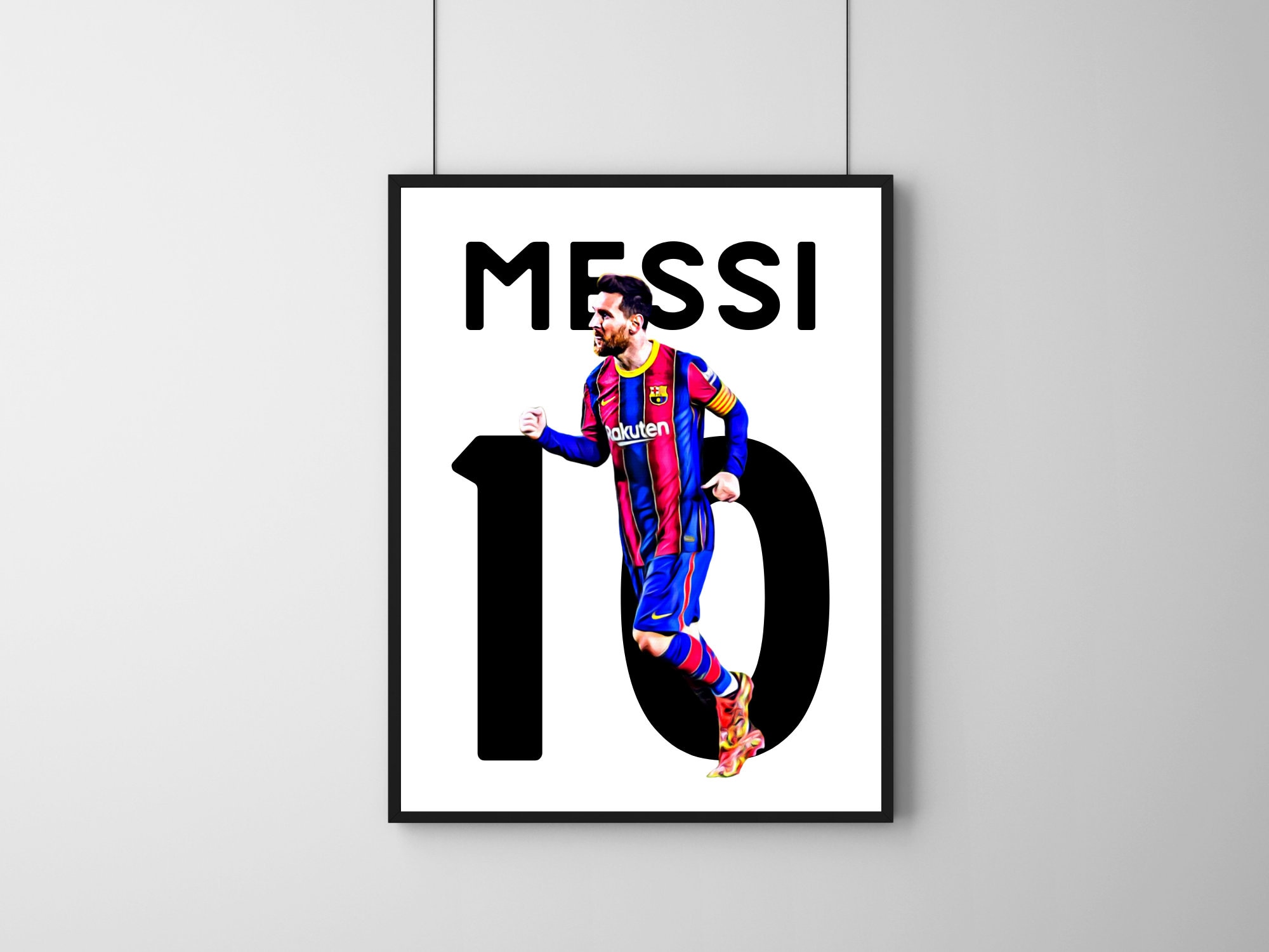 Lionel Messi Poster Print Football Print Football Poster - Etsy