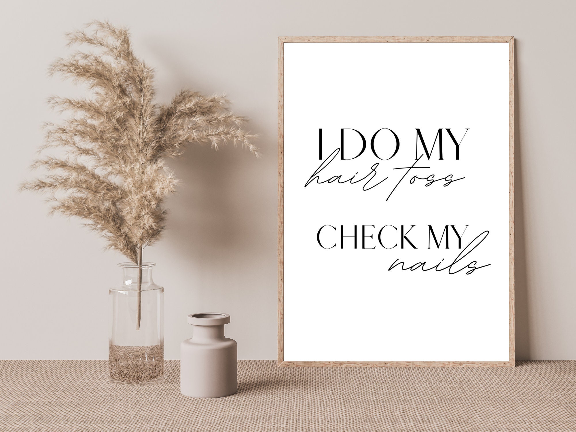 I Do My Hair Toss Check My Nails Print Lizzo Song Lyrics - Etsy